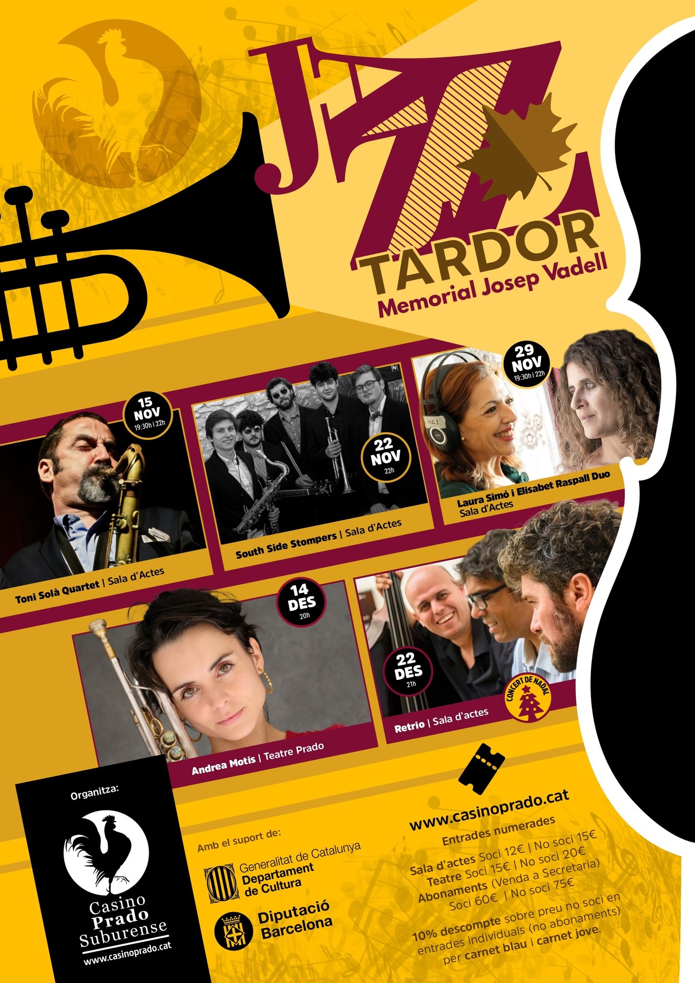 Concert de la trompetista, saxofonista i cantant de jazz  Andrea Motis