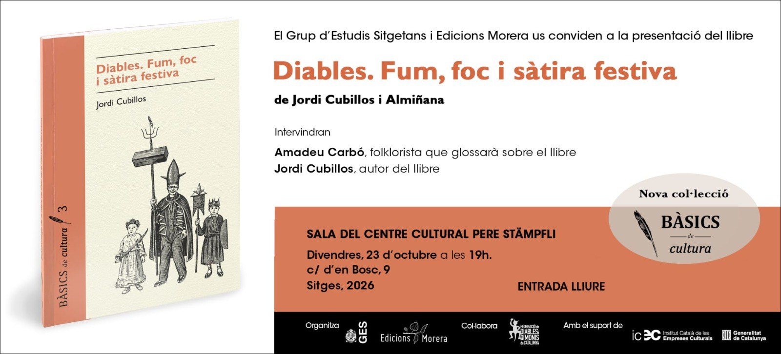 Presentació del llibre 'Diables. Fum, foc i sátira festiva' de Jordi Cubillos