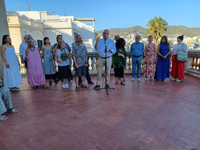 Acte- inauguració- regidor i artistes- Expo Aiguacuit.jpeg
