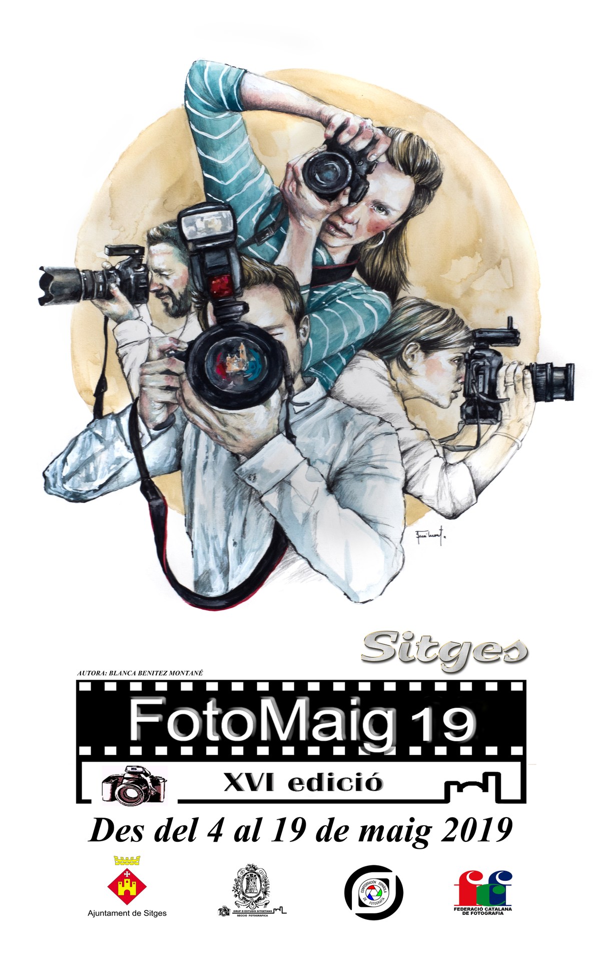 El cartell del Fotomaig 2019 és obra de l'artista sitgetana Blanca Benítez