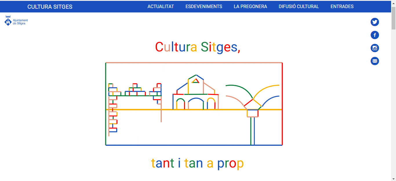 El web Cultura Sitges rep mig miler de visites en els primers 15 dies