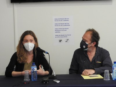 presentació projecte 'Una mirada feminista al Cau Ferrat' Júlia Vigó i Pere Izquierdo.JPG