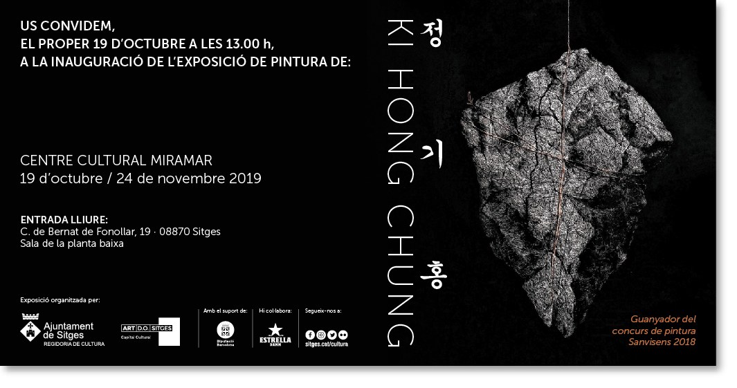 L’artista Ki Hong Chung, Premi Sanvisens 2018, exposa al Miramar