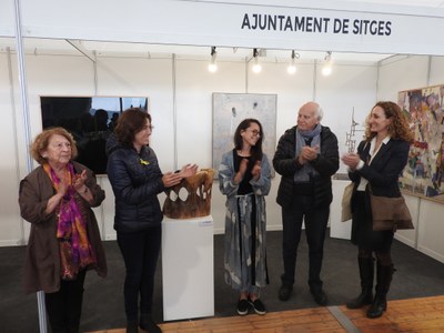 Anunci de la millor artista de la Fira d'art, Marta de los Pájaros