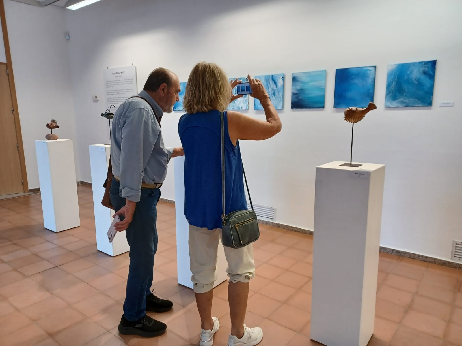 L’artista Rosa Gallach ofereix noves visites guiades a l’exposició ‘Quan el mar parla’