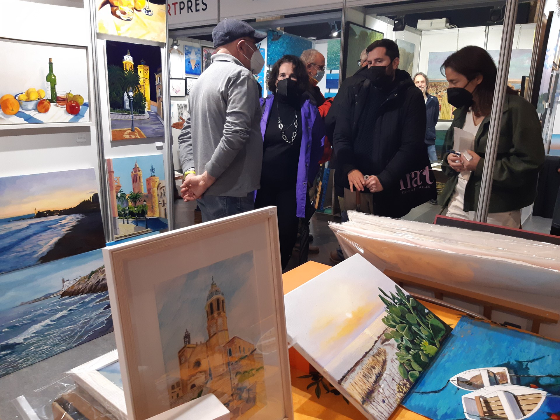 Fotografia del primer cap de setmana de la Fira d'Art