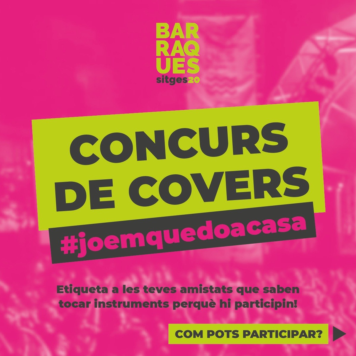 Les Barraques de Sitges impulsen un concurs de covers amb l’etiqueta #joemquedoacasa