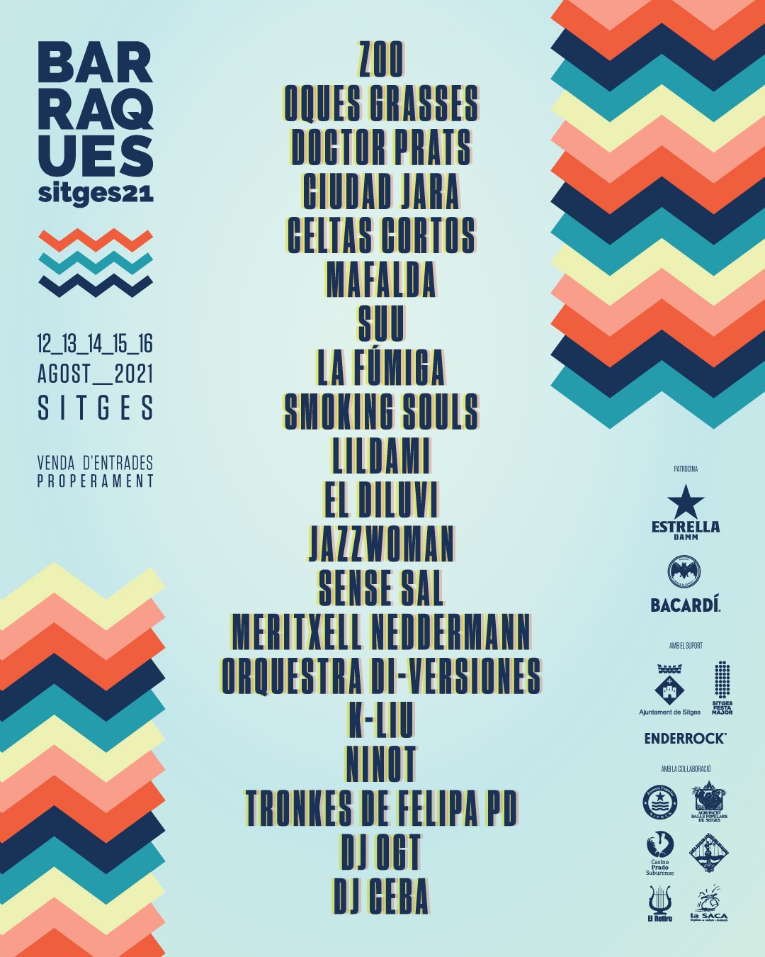 Les Barraques de Sitges presenten el cartell complet del 2021
