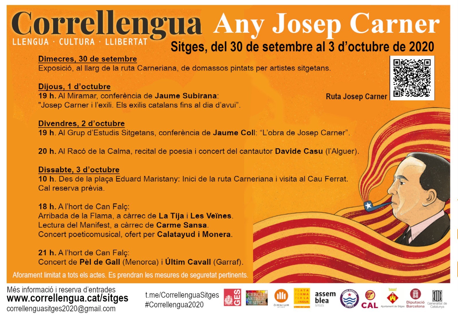L'exposició de domassos d'artistes sitgetans donarà aquest dimecres el tret de sortida al Correllengua