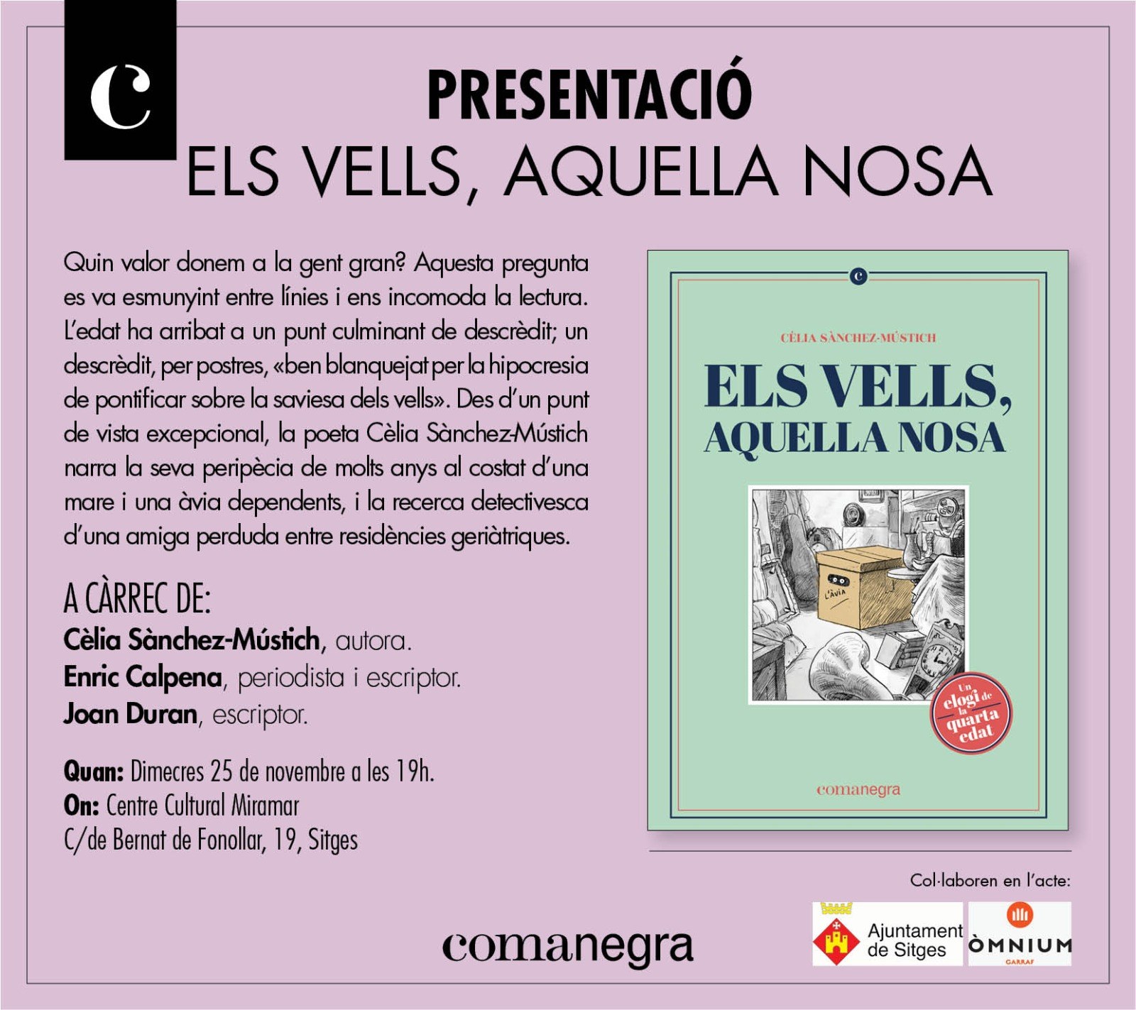 Presentacions literàries a Sitges aquesta tardor