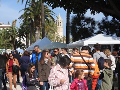 Fira de llibres i roses