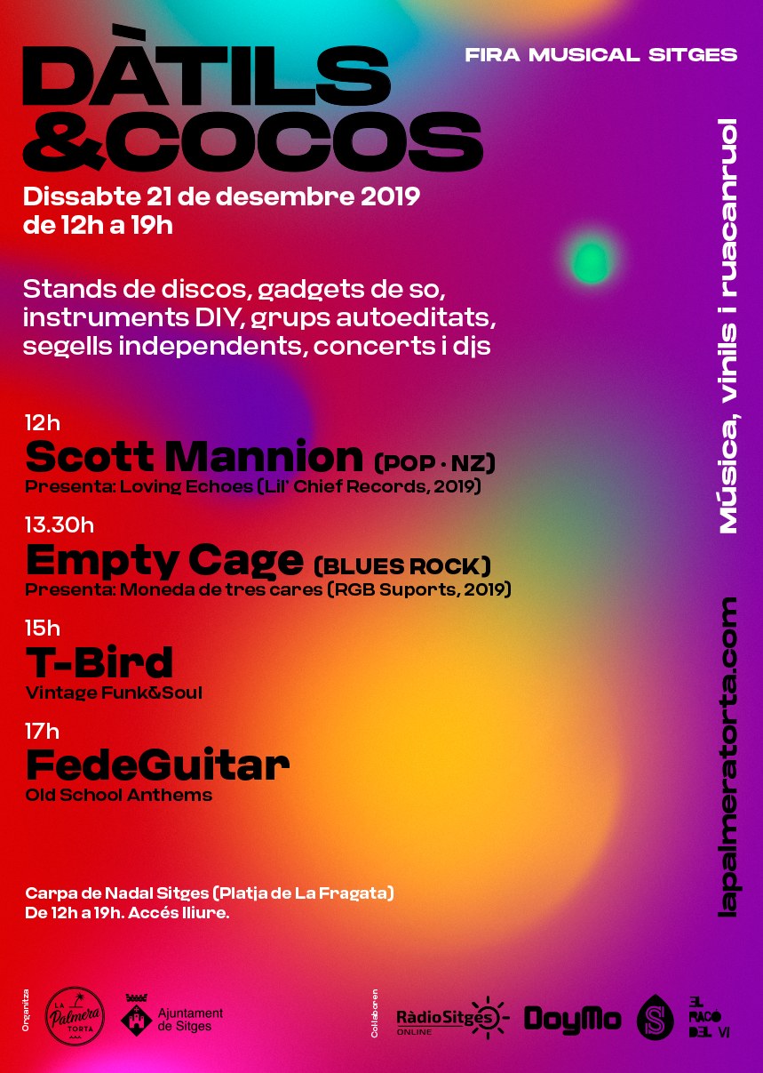 La Fira Musical Dàtils & Cocos ampliarà el 21 de desembre la programació cultural de Sitges amb concerts, dj’s i la venda de productes musicals