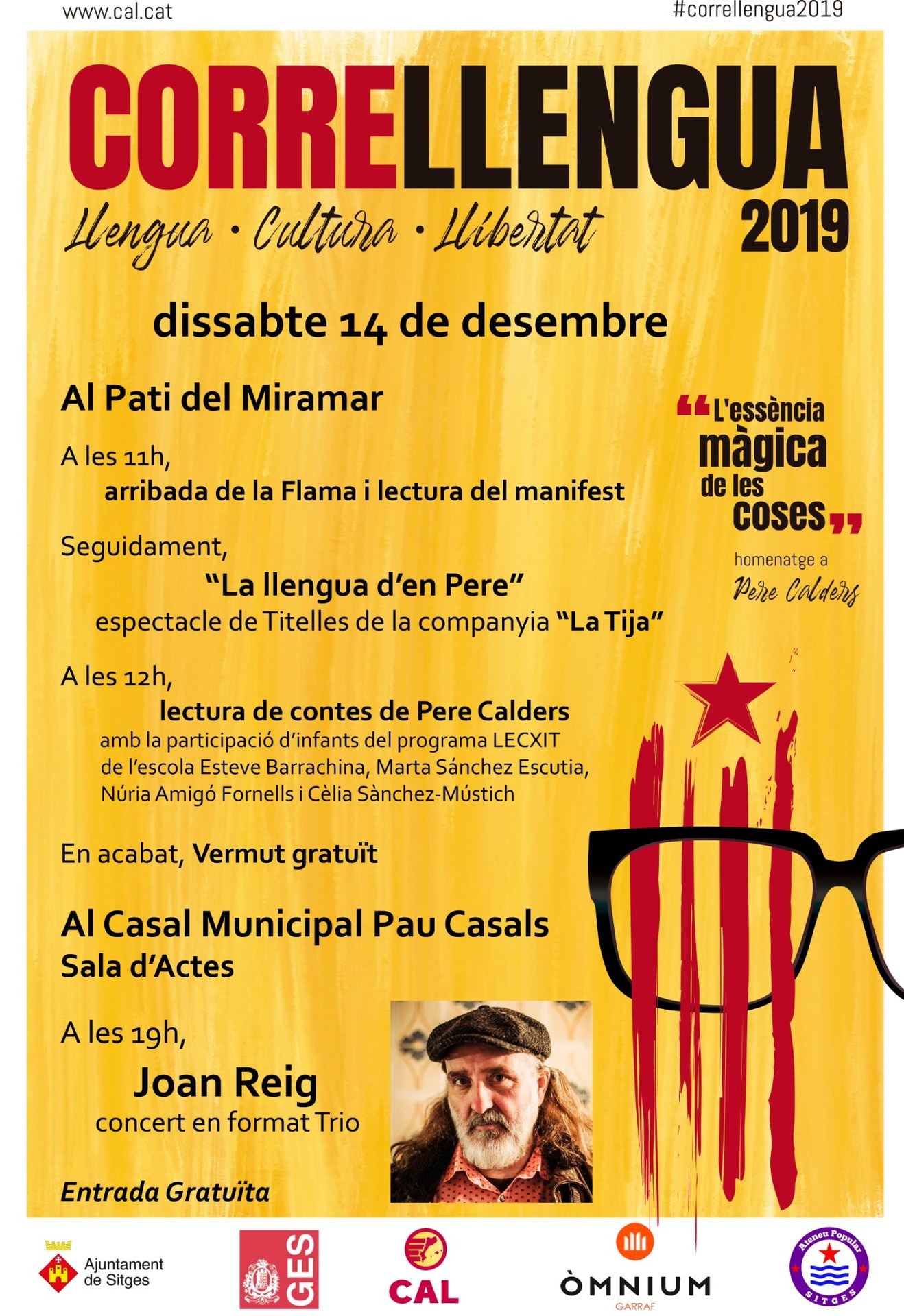L’inici de la programació començarà a les 11 del matí al Centre Cultural Miramar amb l’arribada de la flama