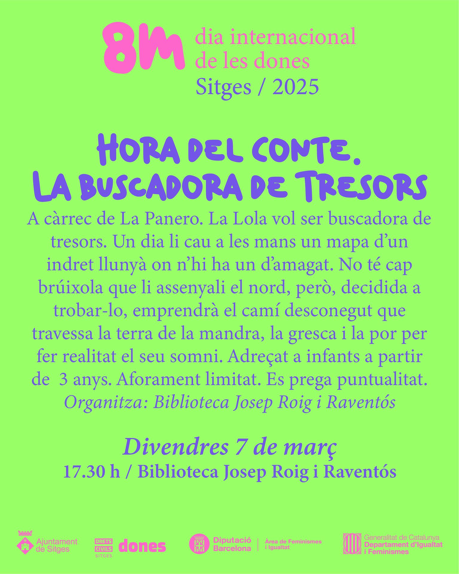 Hora del Conte: La buscadora de tresors