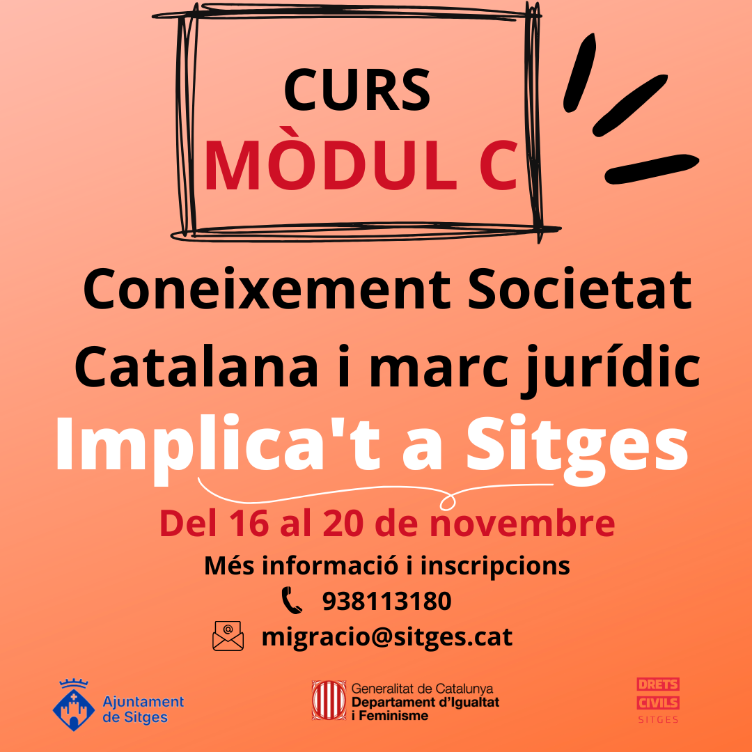 Implica't a Sitges - Curs de Coneixement de la Societat Catalana