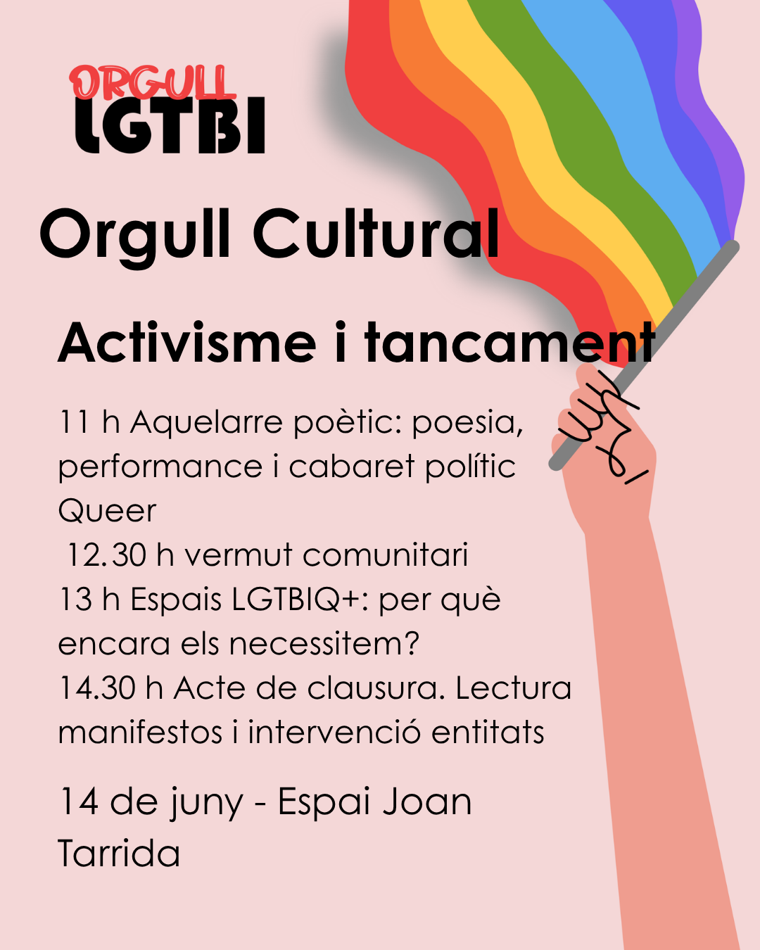 Orgull Cultural: Activisme i tancament