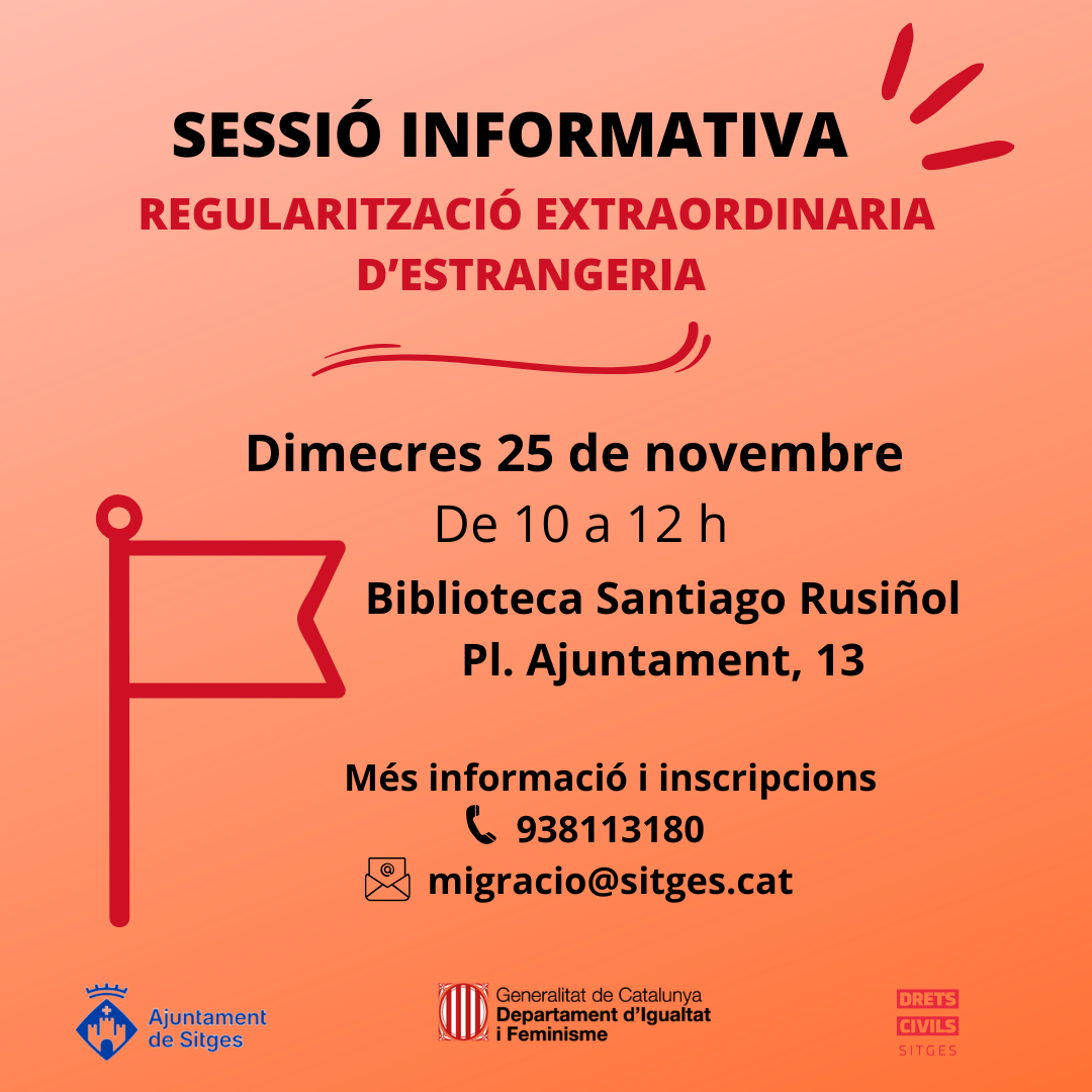 Sessió informativa sobre la regularització extraordinària