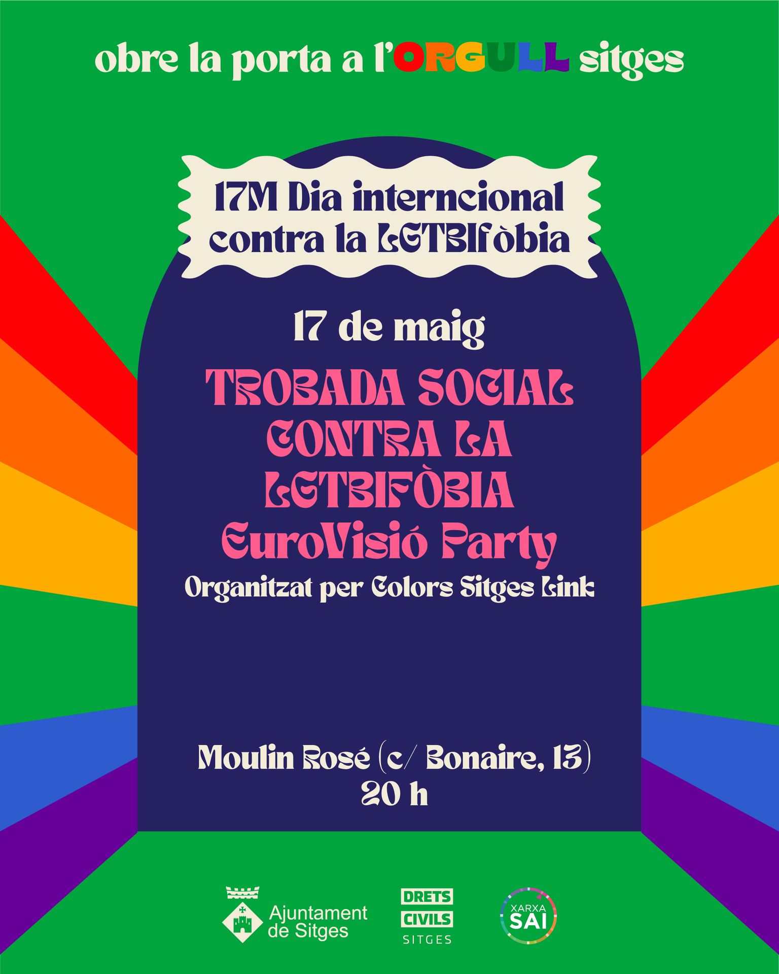 Trobada social contra la LGTBIfòbia EuroVisió Party