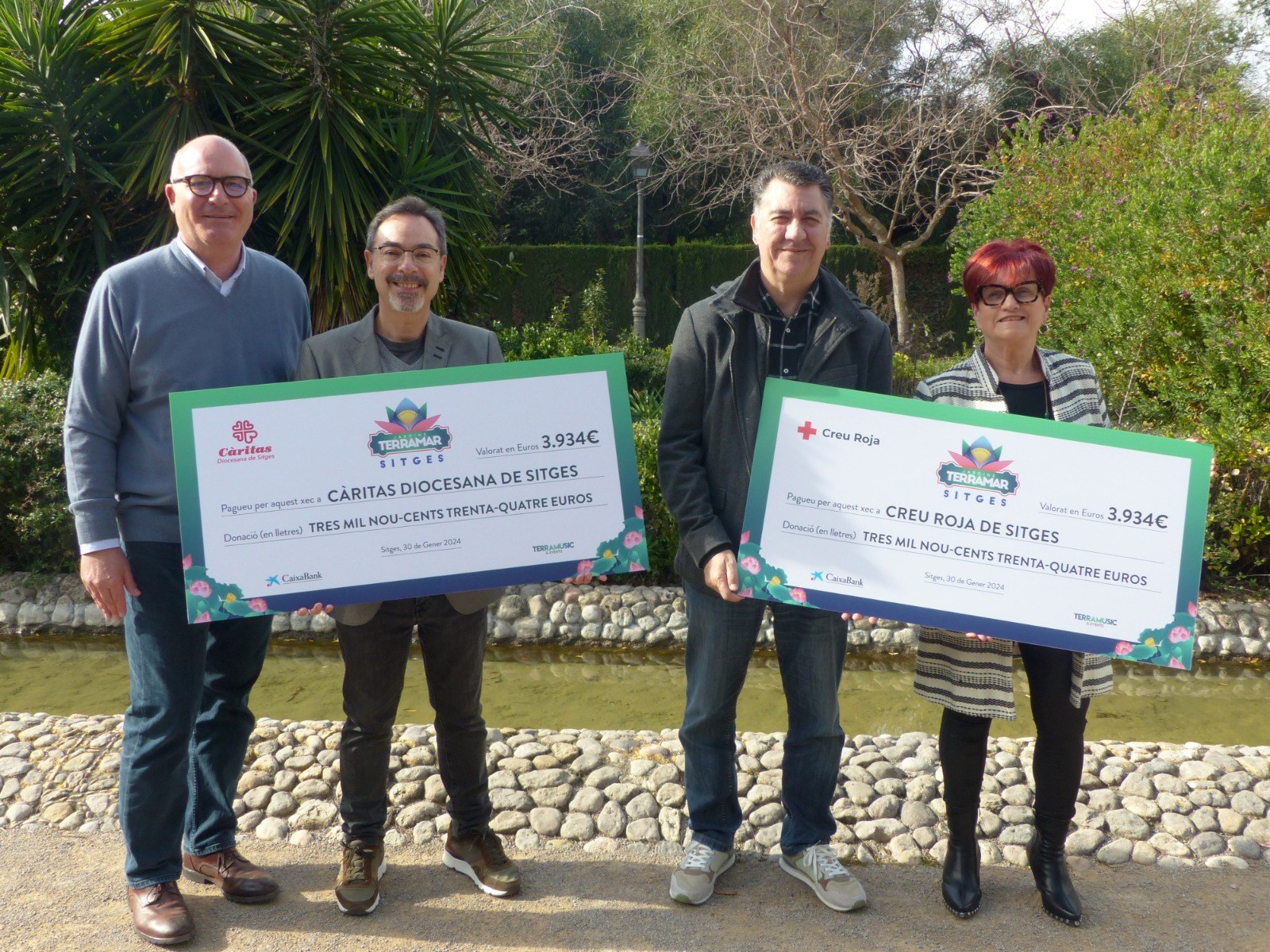 El Festival Jardins de Terramar dona 7.868 euros al Centre de Distribució d’Aliments de Sitges