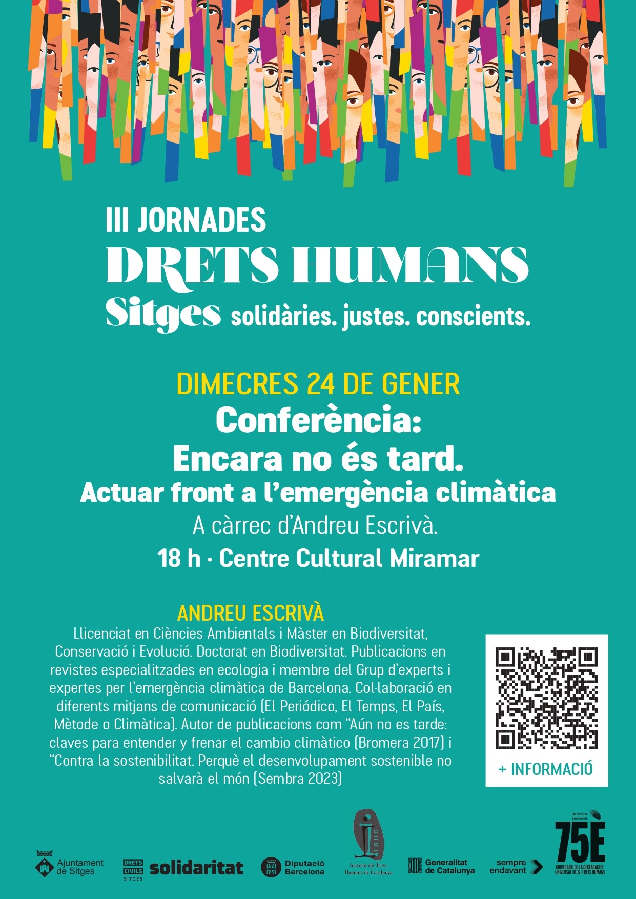 L’Ajuntament de Sitges promou una conferència sobre el canvi climàtic