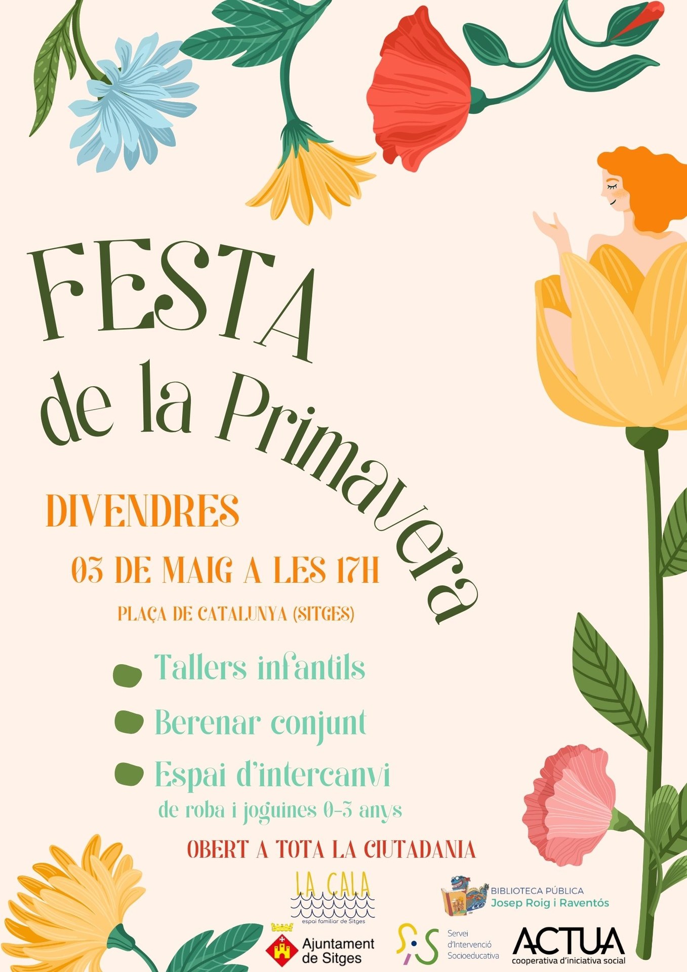 La plaça Catalunya acollirà la Festa de la Primavera per a famílies amb infants de 0 a 3 anys