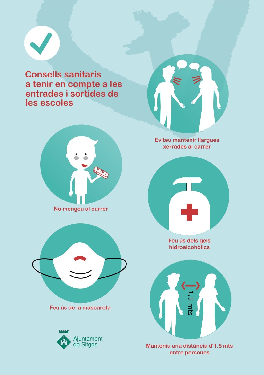 Consells sanitaris que cal tenir en compte a les entrades i sortides de les escoles