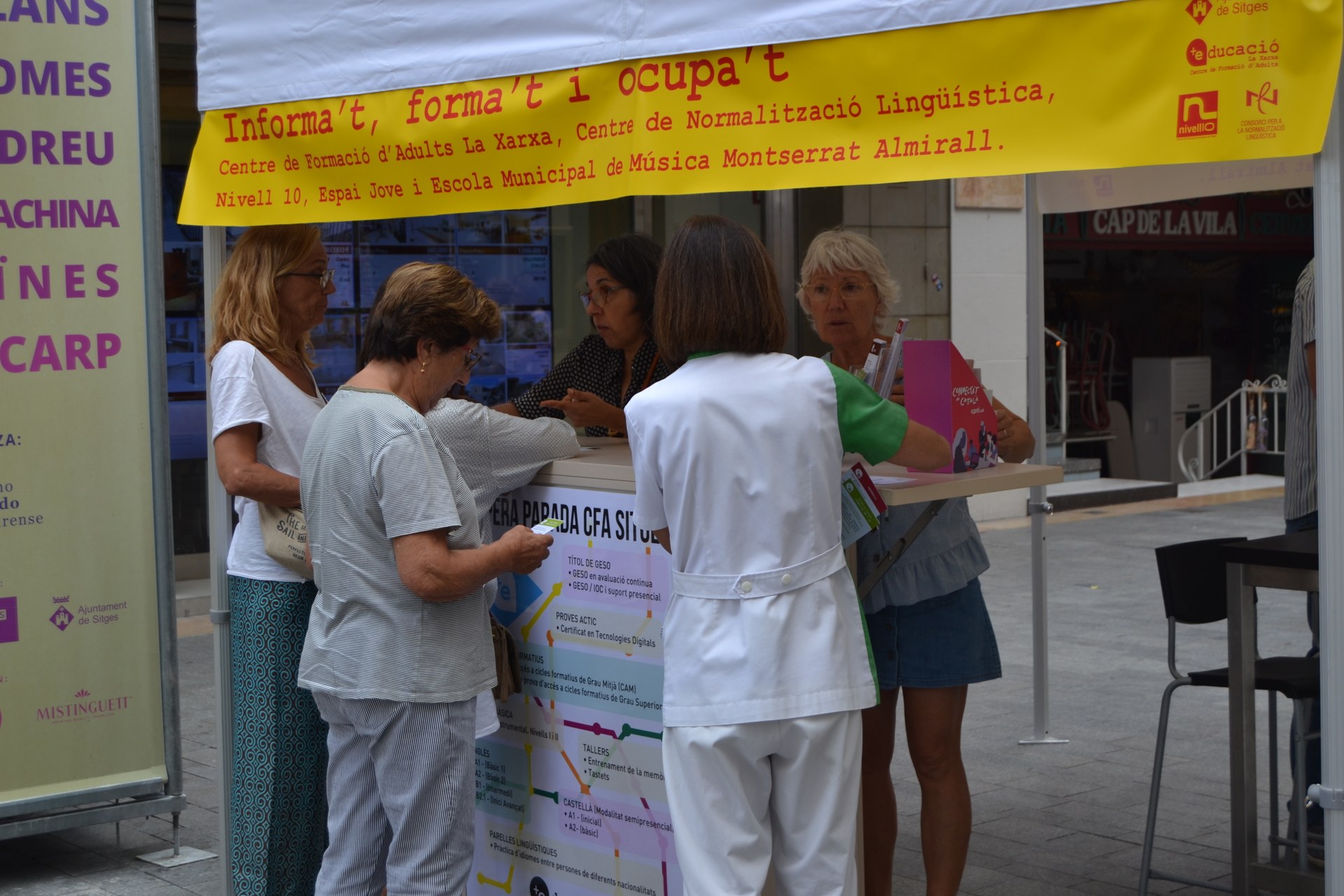 El Centre de Formació d’Adults difondrà l’oferta formativa en un estand informatiu al Cap de la Vila