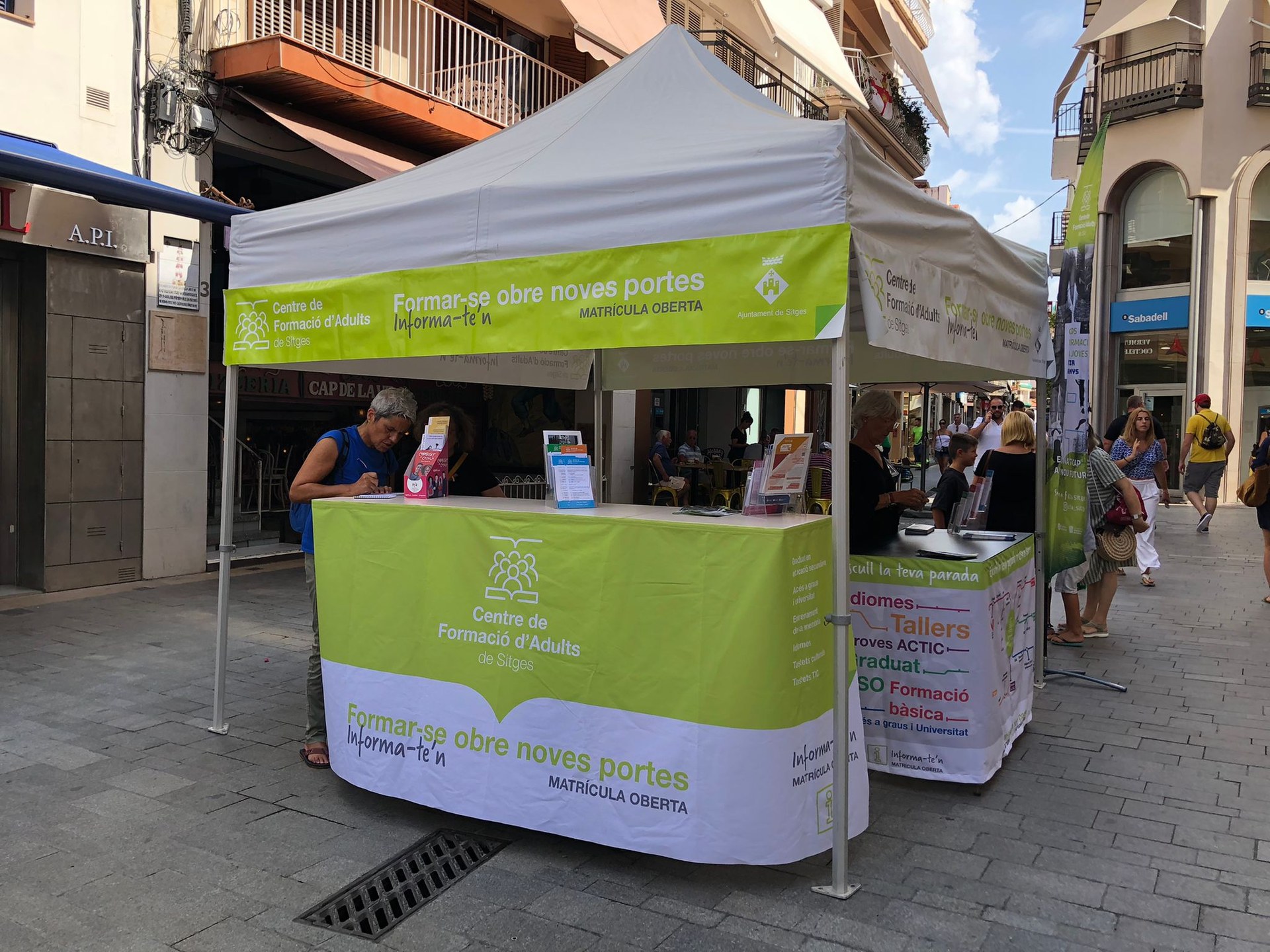 El punt d’informació amb l’oferta educativa del CFA s’instal·larà aquest dijous al Cap de la Vila