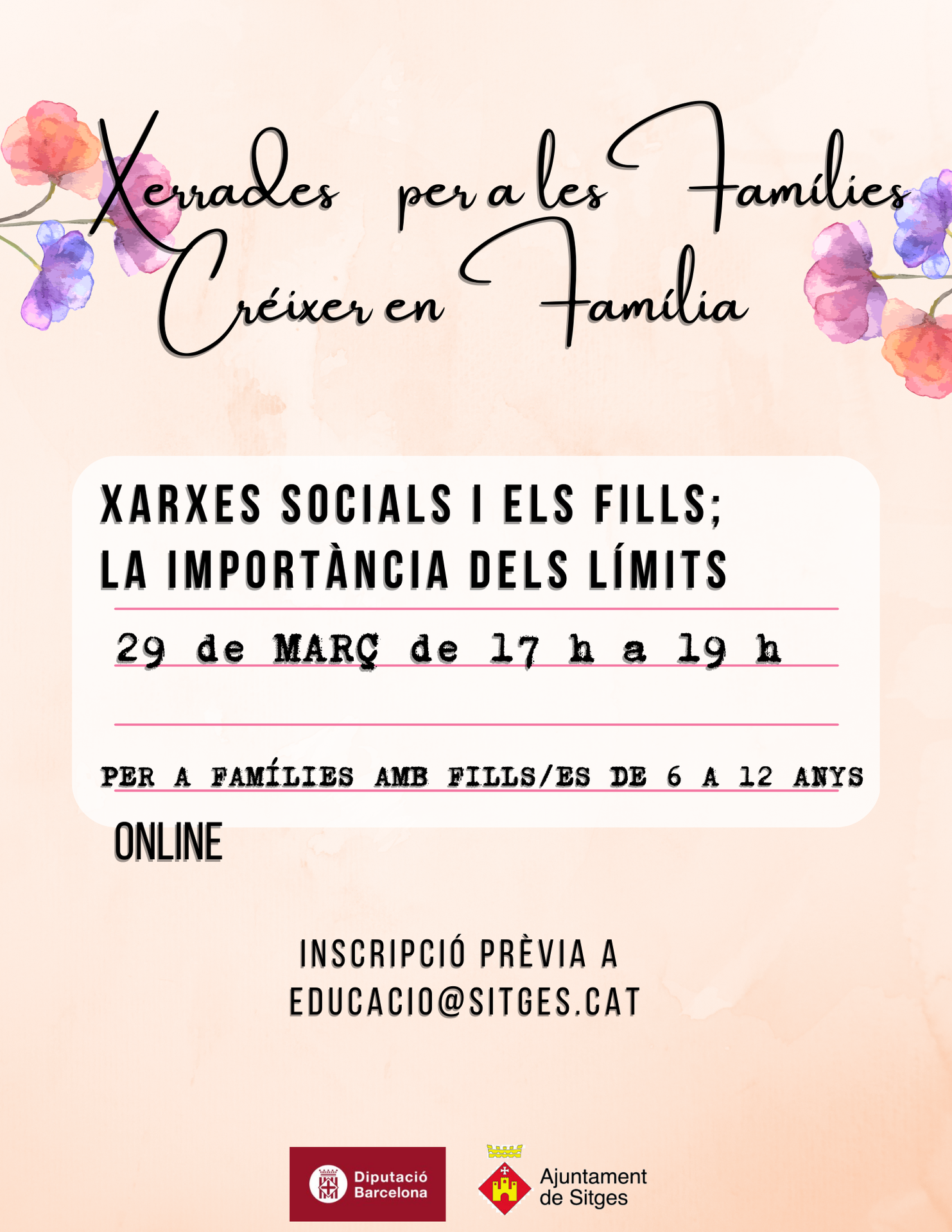 L’Ajuntament programa una xerrada sobre la importància de conèixer els límits en les xarxes socials