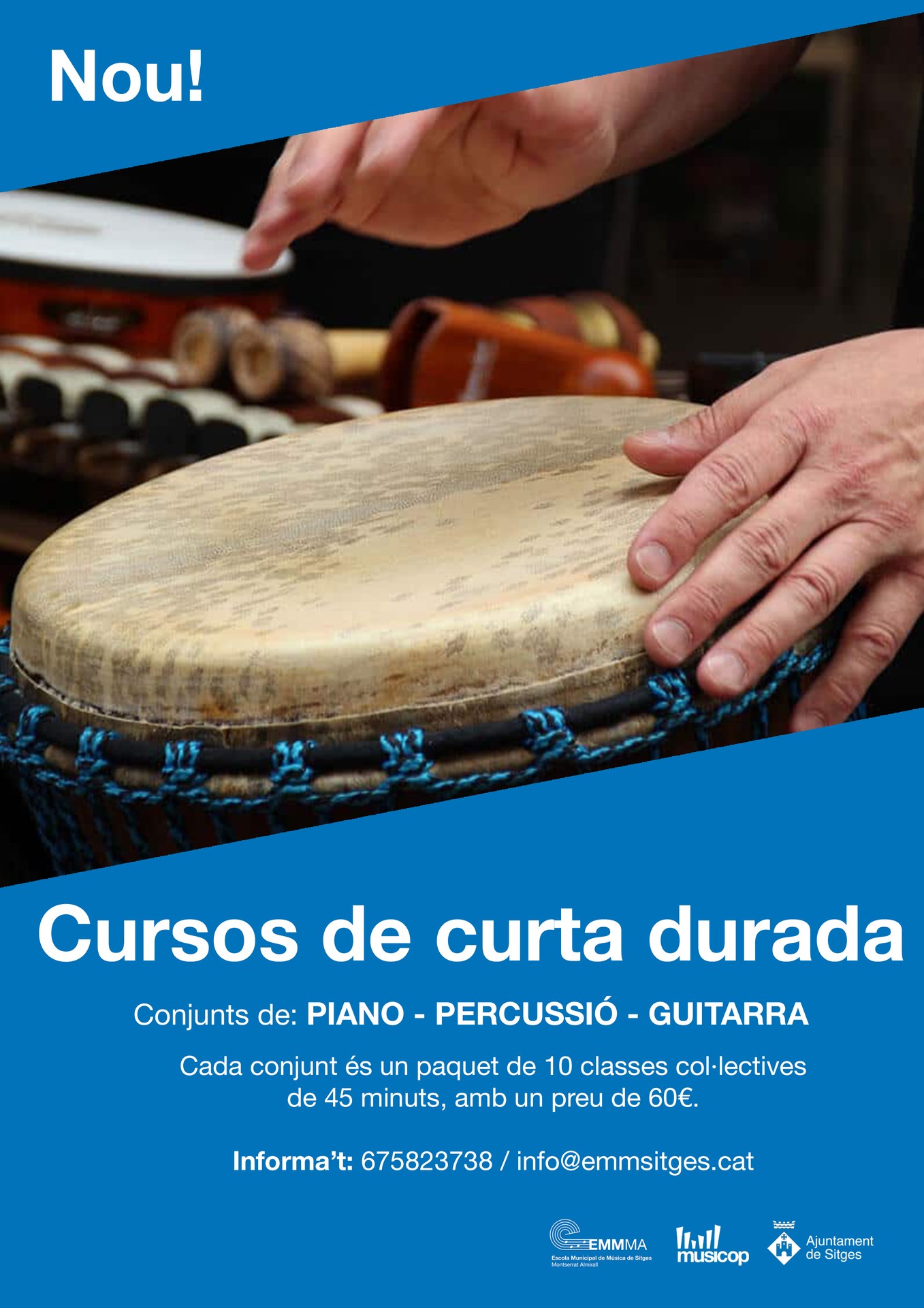 L’Escola Municipal de Música de Sitges amplia l’oferta amb nous cursos a partir del gener