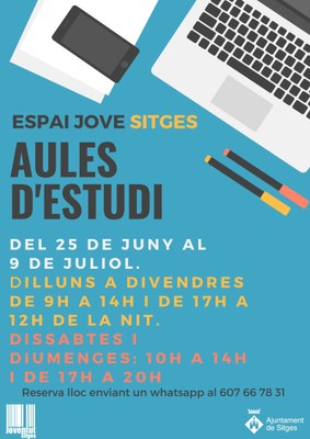 cartell aula d'estudi