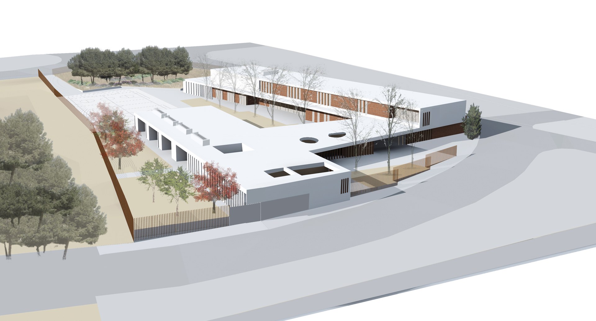 Imatge del futur edifici de l'Escola Agnès de Sitges