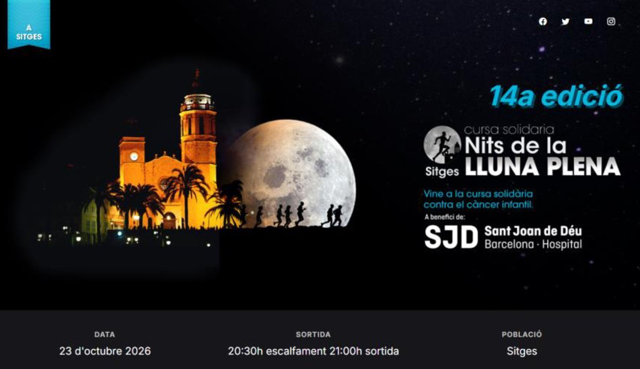 La Cursa solidària Nits de Lluna Plena prepara l’edició del 2026
