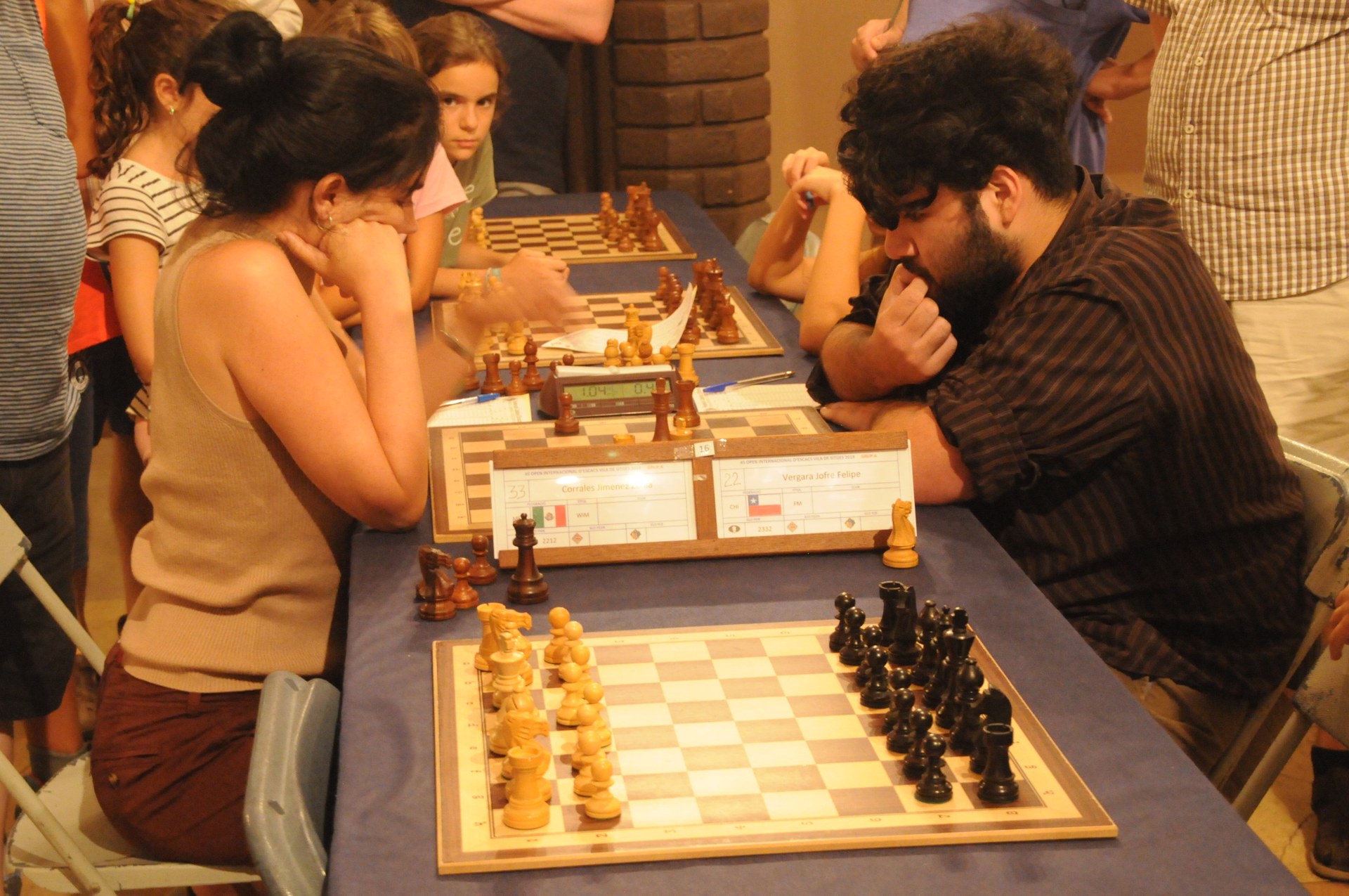 Imatge d'arxiu de l'Open Internacional d'Escacs Vila de Sitges al Casino Prado, el 2019