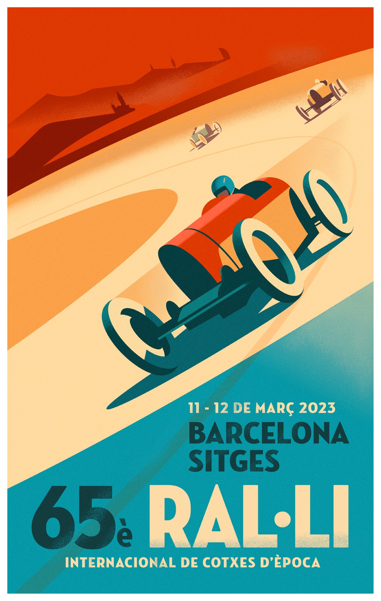 El Ral·li Barcelona-Sitges 2023 recorda l’Autòdrom de Terramar en el cartell de la 65a edició