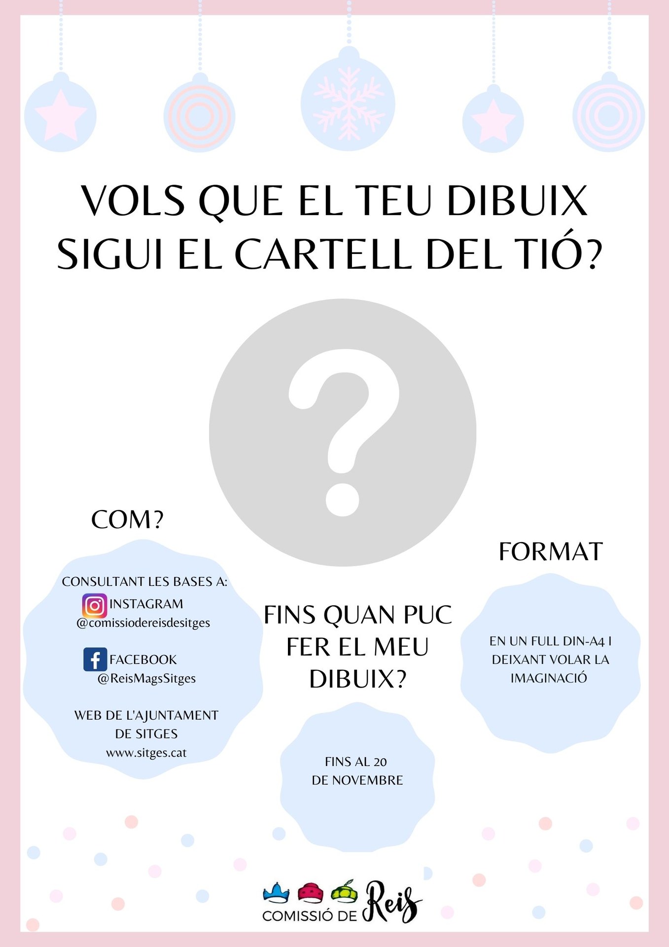 La Comissió de Reis convoca el concurs infantil ‘Cartell del Tió 2020’