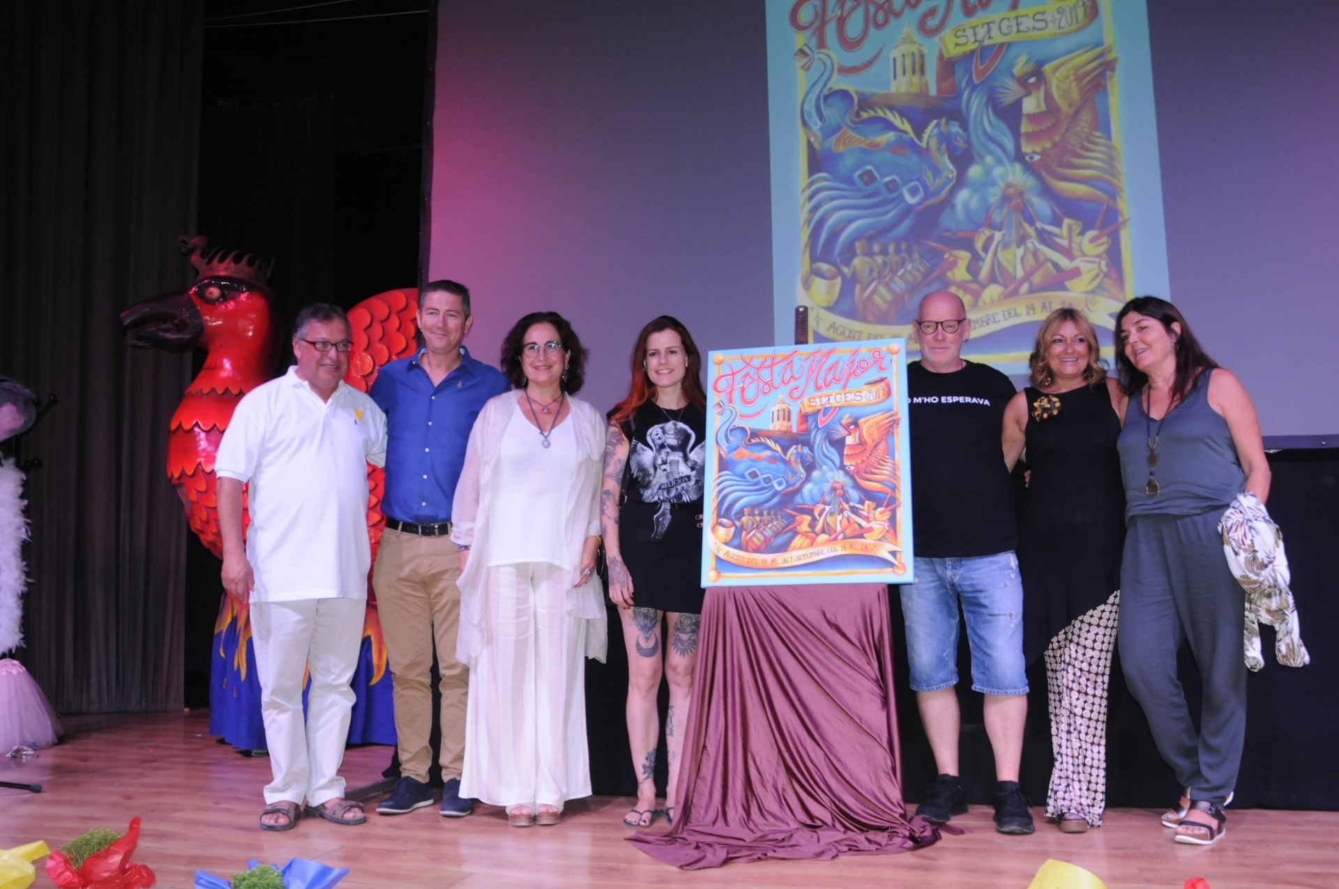 La presentació dels protagonistes ha protagonitzat el primer dels actes de la Festa Major 2019