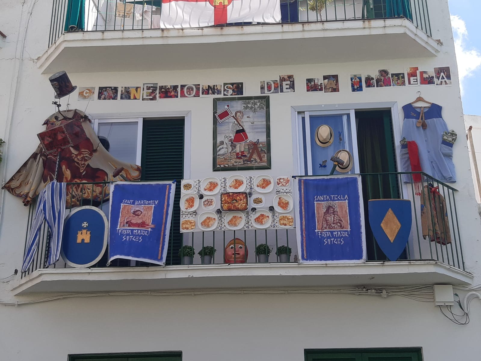 Un dels balcons finalistes al concurs promogut per la Comissió de Festa Major