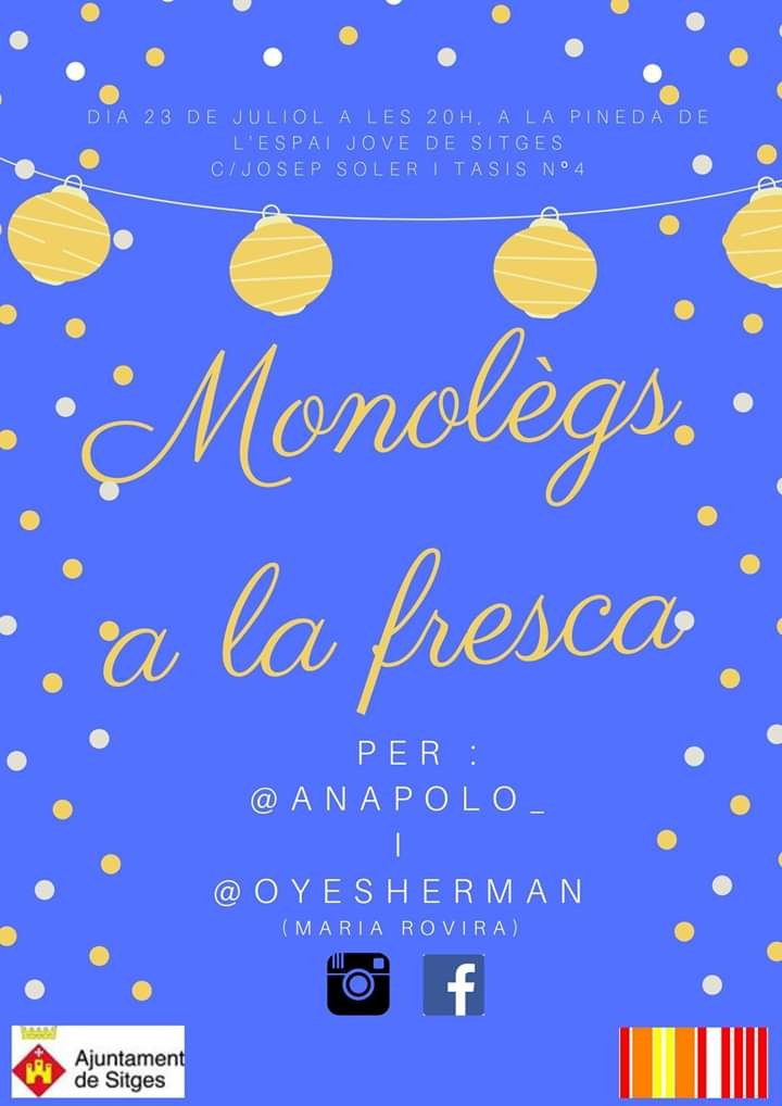 Ana Polo i Maria Rovira protagonitzaran ‘Monòlegs a la Fresca’ a la pineda de l’Espai Jove