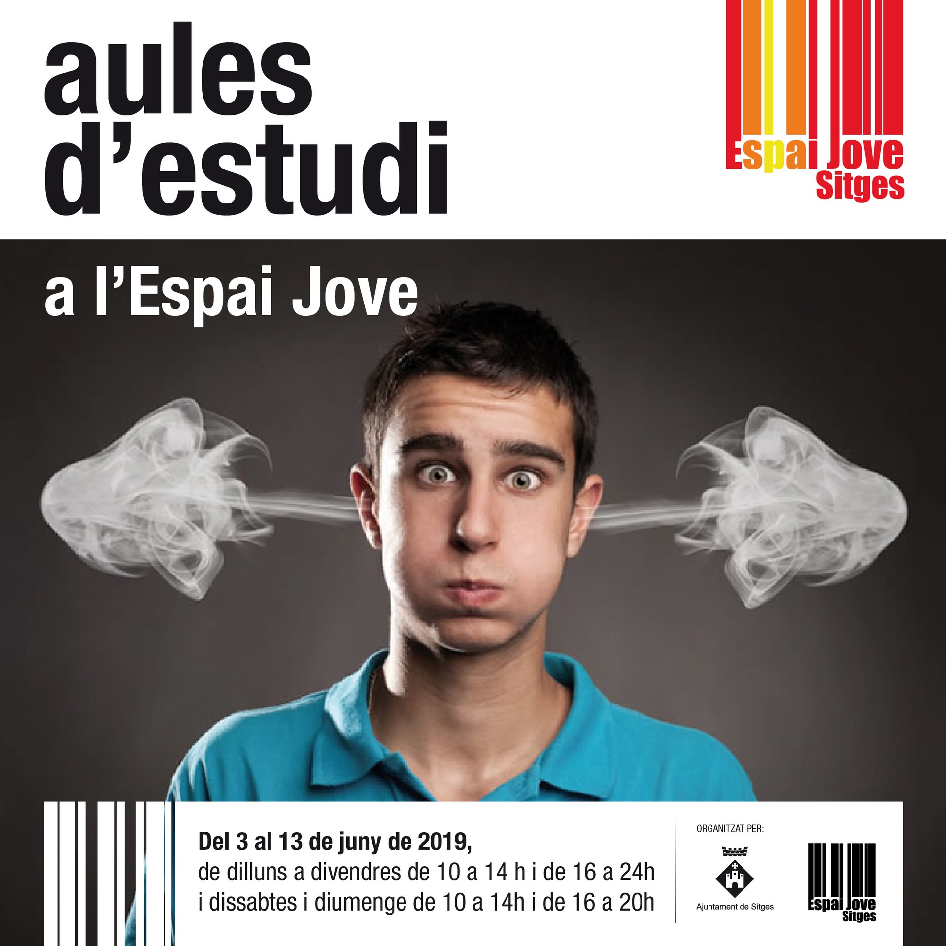 L’Espai Jove obrirà amb un horari especial les aules d’estudi pels exàmens del juny