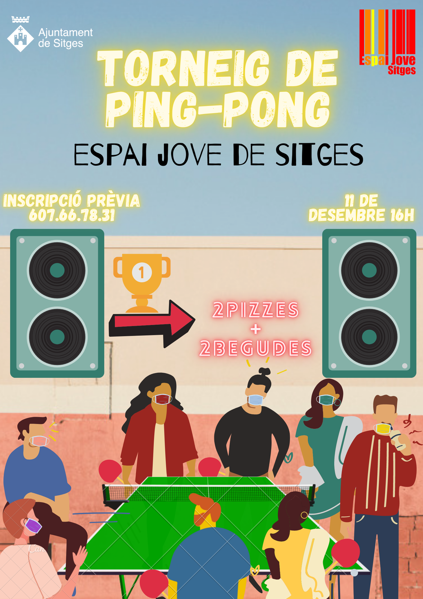La regidoria de Joventut programa al desembre un torneig de ping-pong i dues jornades dedicades als videojocs