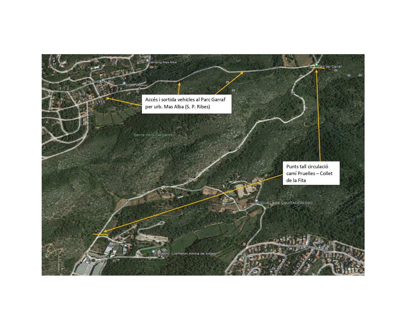 L’Ajuntament de Sitges continua l’arranjament dels camins al parc del Garraf
