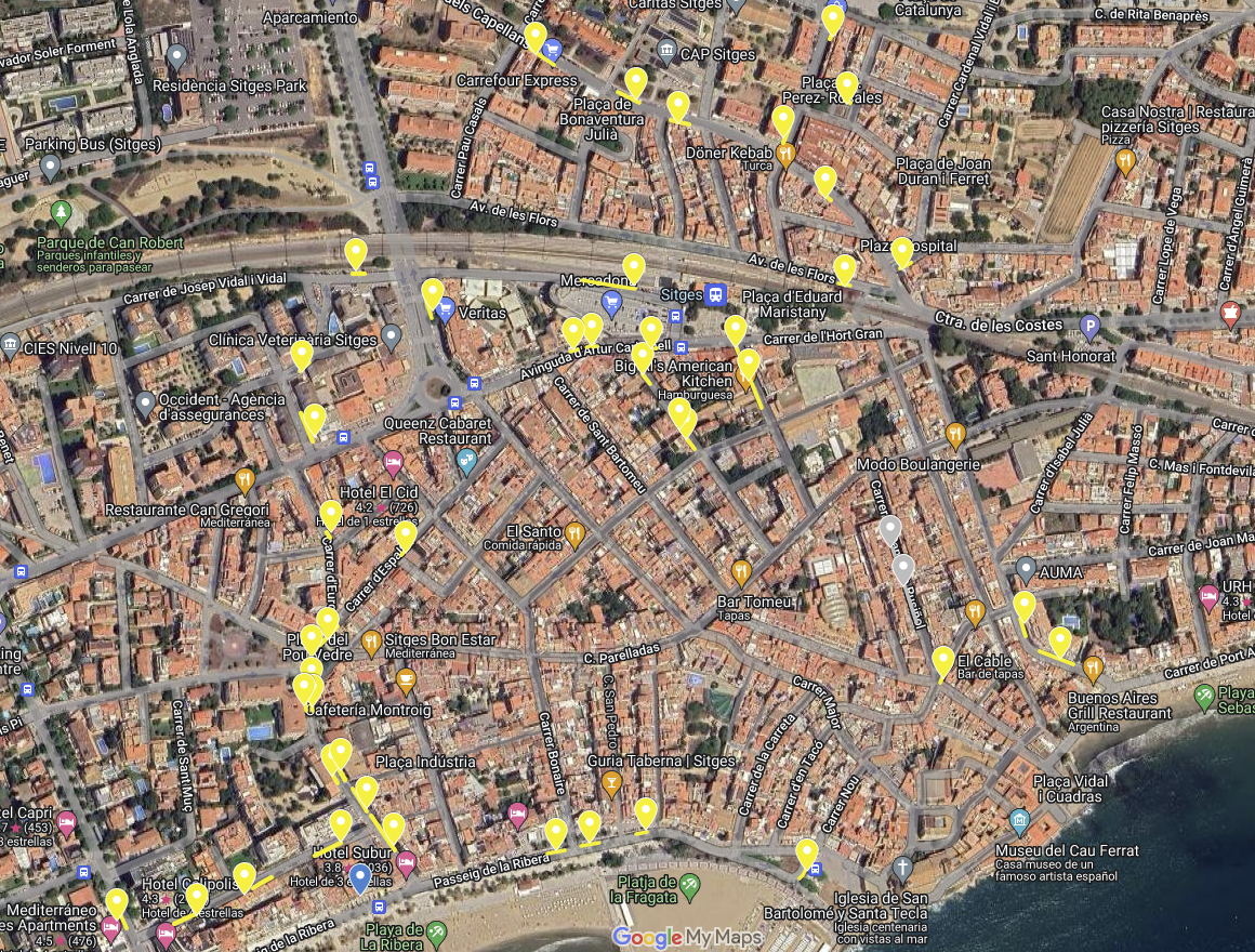 Sitges amplia la zona de càrrega i descàrrega al centre de la vila