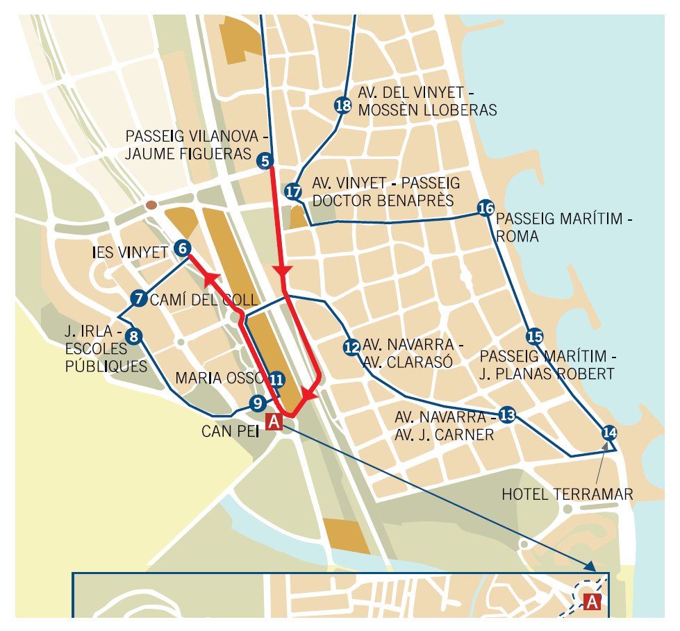 Sitges recupera els busos híbrids  per a totes les línies del transport urbà