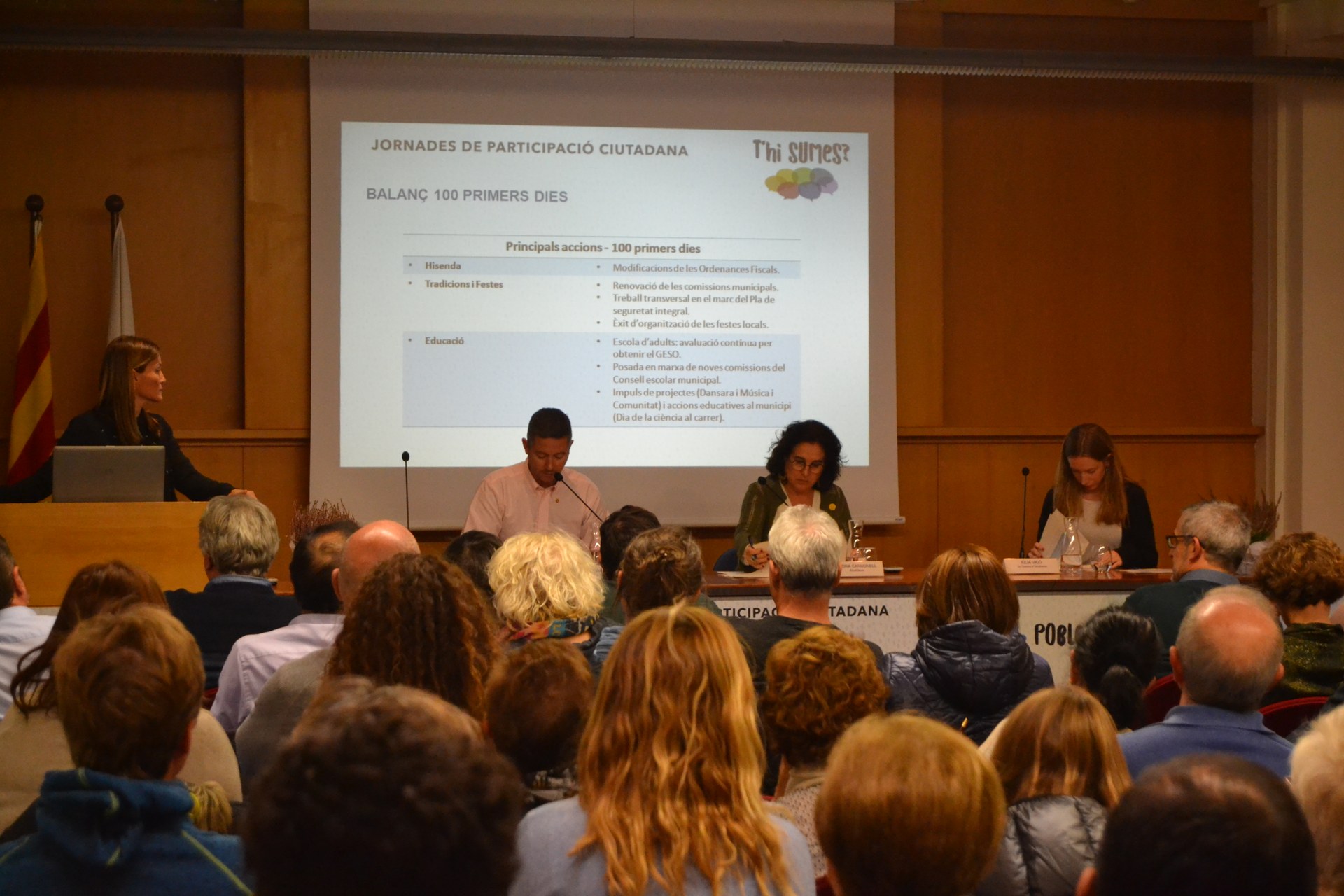 El Govern Municipal presenta propostes de futur i fa balanç dels primers mesos