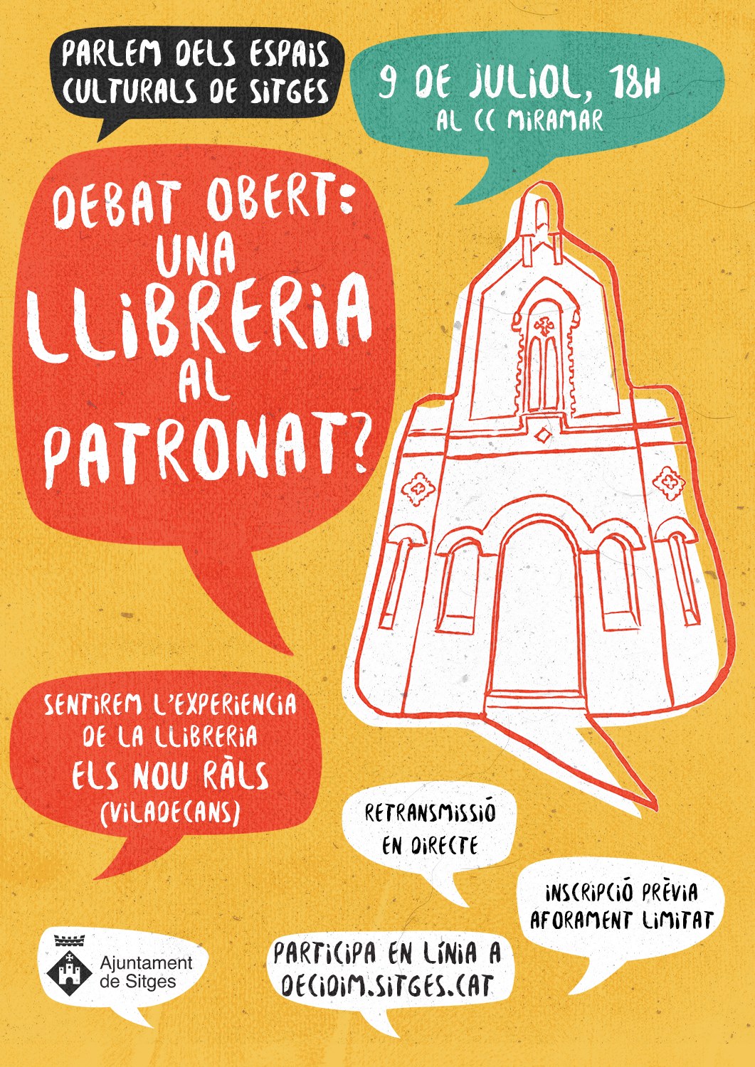 El procés participatiu sobre els espais culturals es reactiva el 9 de juliol per plantejar el debat obert: ‘Una llibreria al Patronat?’