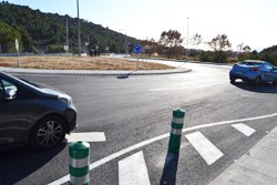 Quint Mar estrena la rotonda i el condicionament de l’entorn que facilitarà l'accés a la futura Escola Agnès de Sitges