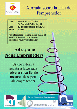 Xerrada sobre la nova llei de l'emprenedoria